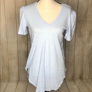Anthropologie Left of Center Baby Blue T-Shirt